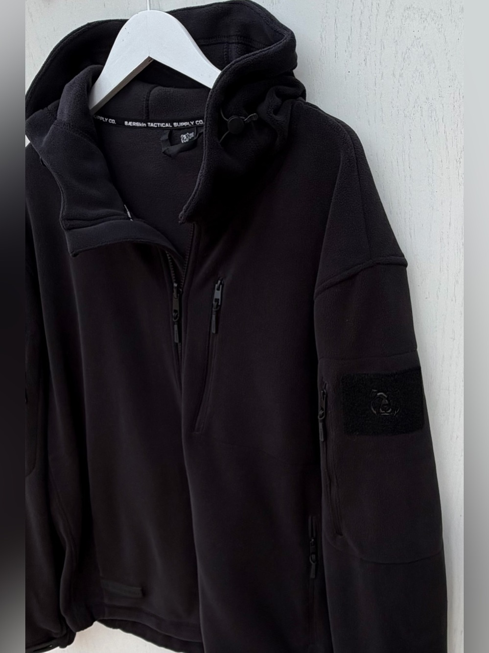 Baerskin Bearskin Tactical 4.0 Hoodie Fleece Jacket Men 2XL Black Zip Up - Picture 5 of 5